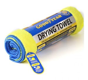 Goodyear 2-In-1 Microfibre Drying Towel Xl 80cm X 60cm