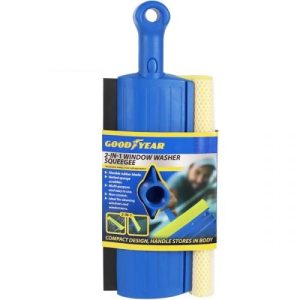 Goodyear Extendable Car Windscreen Washer Squeegee Sponge Cleaner
