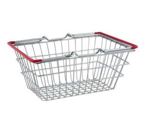 Chrome Mini Shopping Basket