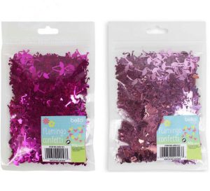 Bello Flamingo-Shaped Table Party Confetti Pink