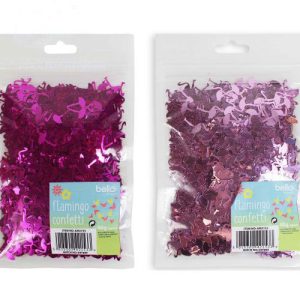 Bello Flamingo-Shaped Table Party Confetti Pink