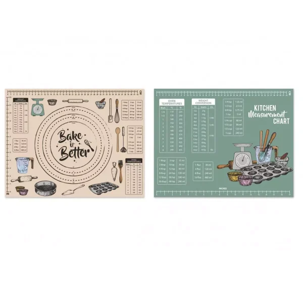 Glass Pastry Board Worktop Saver 2 Assorted 45cm X 35cm
