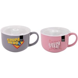 Mad About Mugs Lidded Soup Mug 25oz
