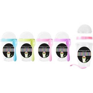 Food Storage Breakfast-To-Go Pot With Spoon 350ml 4 Colours