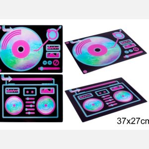 Modena Neon Sounds Tempered Glass Worktop Saver 27cm X 37cm