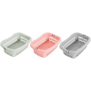 Brights Mini Storage Baskets 2 Pack Assorted Colours 24cm X 16.5cm X 11.5cm
