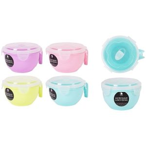 Microwave Lunch Bowl With Lid 4 Colours