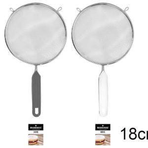 Cookhouse Strainer Sieve 18cm With Handle 3 Colours