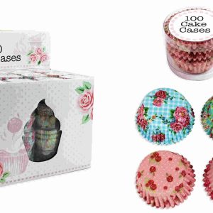 Cake Cases Assorted Designs Pack Of 100