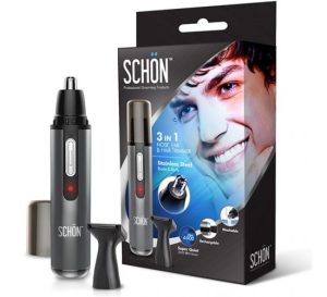 Schon 3-in-1 Rechargeable Nose, Ear & Hair Trimmer