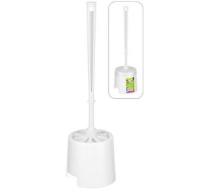 Bettina White Toilet Brush Set