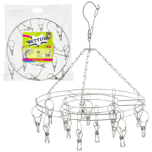 Bettina Stainless Steel Laundry Airer 15 Pegs
