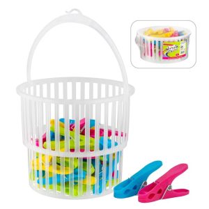 Bettina Laundry Pegs 36pc & Basket