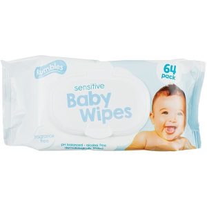 Rumbles Sensitive Baby Wipes Pack Of 64