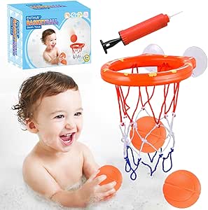 Rub A Dub Bathtime Basketball Hoop & Net Play Set