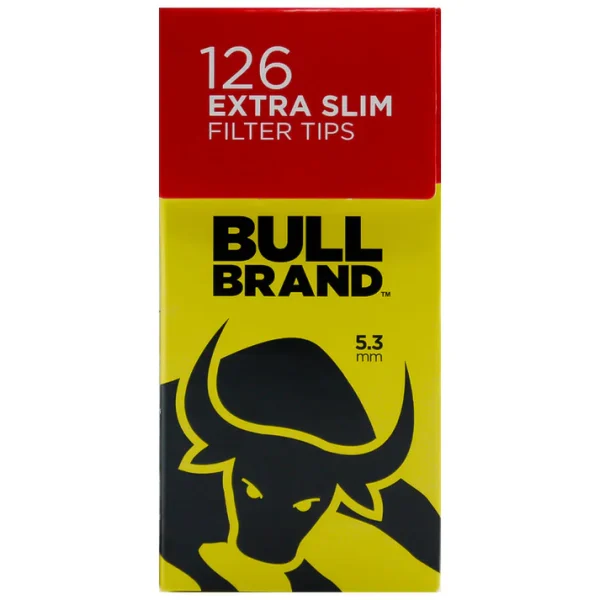 Bull Brand Extra Slim Pop-Up 5.3mm Filter Tips Pack Of 2