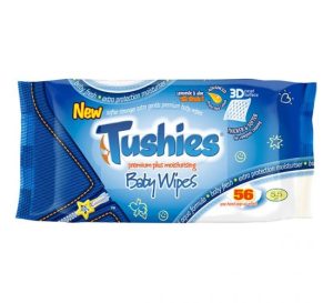 Tushies Premium Moisturising Baby Wipes Pack Of 56