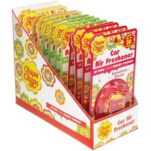 Chupa Chups Car Air Fresheners CDU Assorted Fragrances