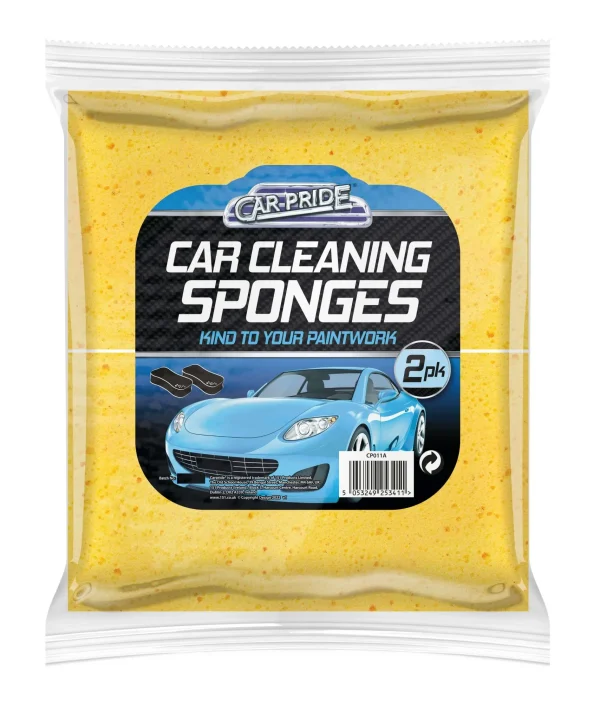 Car-Pride Handy Car Sponges Pack Of 2