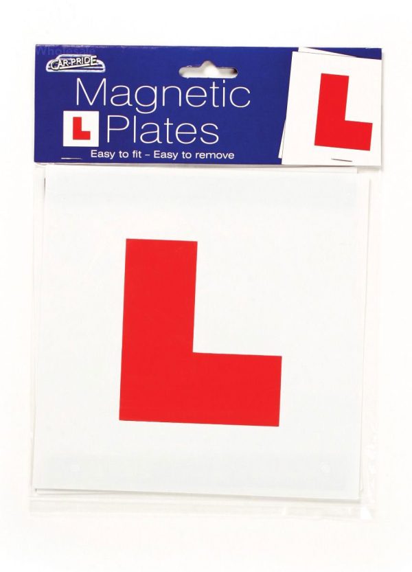 Car-Pride Magnetic L Plates Pack Of 2