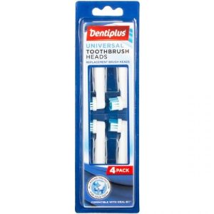 Dentiplus Universal Toothbrush Heads Pack Of 4