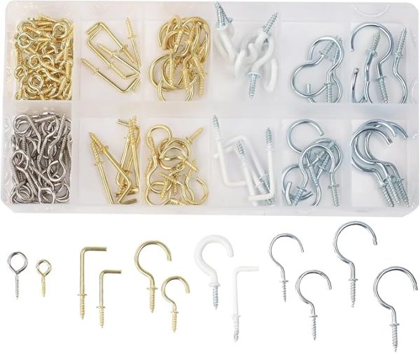 Dekton Mixed Screw Hook & Eye Assortment Mega Pack 125pc