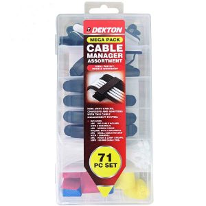 Dekton Cable Manager Assortment Mega Pack 71pc