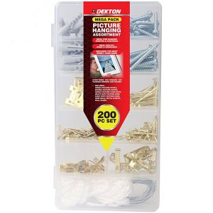 Dekton Picture Hanging Assortment Mega Pack 200pc