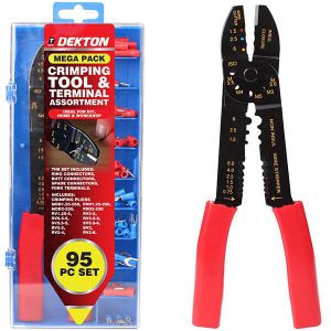 Dekton Crimping Tool & Terminal Assortment Mega Pack 95pc