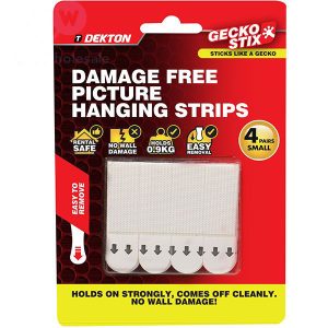 Dekton Gecko Stix Damage-Free Small Picture Hanging Strips Pack Of 4