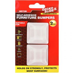 Dekton Gecko Slide Self-Adhesive Furniture Bumpers Pack Of 2