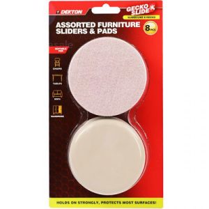 Dekton Gecko Slide Assorted Furniture Sliders & Pads 8pc