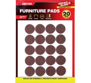 Dekton Gecko Slide Furniture Pads 20pc