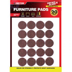 Dekton Gecko Slide Furniture Pads 20pc
