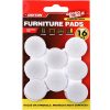 Dekton Gecko Slide White Furniture Pads 16pc
