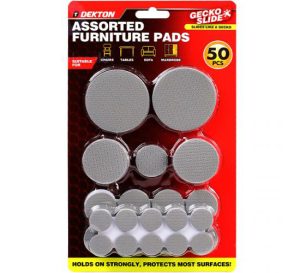 Dekton Gecko Slide Assorted Furniture Pads Pack Of 50