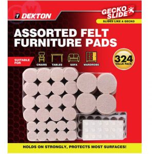 Dekton Gecko Slide Assorted Felt Furniture Pads Pack Of 324