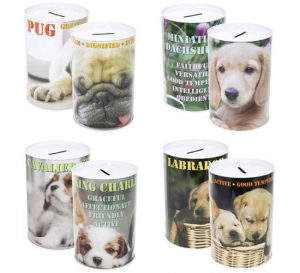 Dog Money Tin 10cm X 15cm