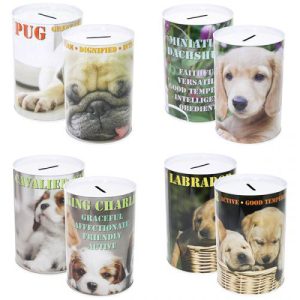 Dog Money Tin 10cm X 15cm