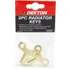 Dekton Solid Brass Radiator Keys Pack Of 2