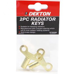 Dekton Solid Brass Radiator Keys Pack Of 2