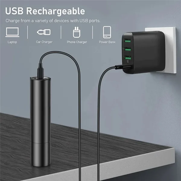 Dekton 150m Beam Rechargeable Torch
