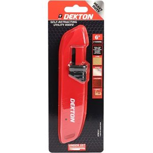 Dekton Heavy Duty Self-Retracting Utility Knife 6"