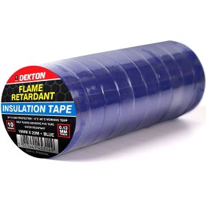 Dekton Blue Flame Retardant Insulation Tape 19mm X 20m Pack Of 10