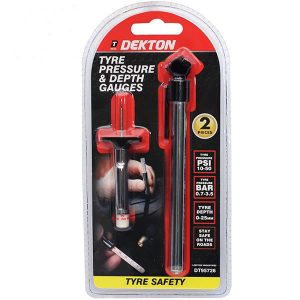 Dekton Tyre Pressure & Depth Gauges Set 2pc