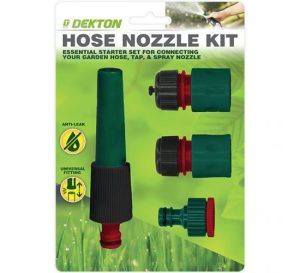 Dekton Universal Hose Nozzle Kit 4pc
