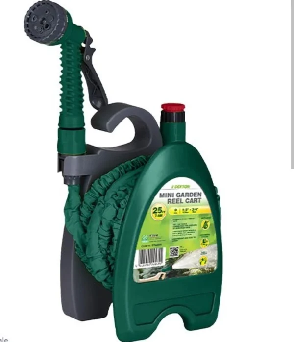 Dekton Universal Mini Magic Hose Garden Reel Cart 7.6m