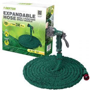 Dekton Expandable Hose With 7 Function Spray Nozzle 22m