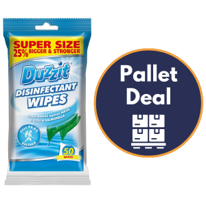 Duzzit Bathroom Cleaning Wipes Pack Of 50 Pallet Deal