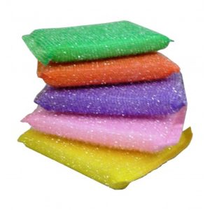 Duzzit Assorted Colour Scouring Pads Pack Of 5